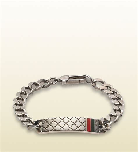 gucci bracelet men|luxury silver bracelets for men.